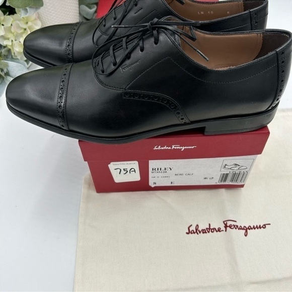 Men’s Salvatore, Ferragamo cap to Oxford size 8E made in Italy - Picture 9 of 10